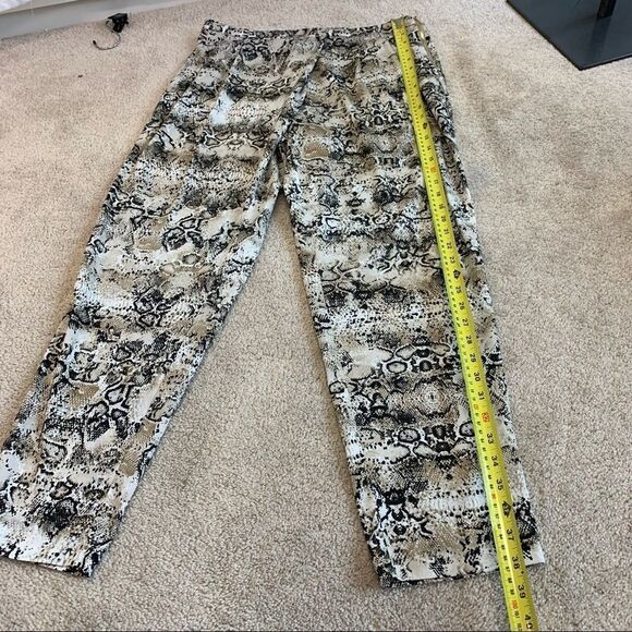 Calvin Klein new with tag black tan snake print tapered slacks pants size medium - Picture 11 of 13
